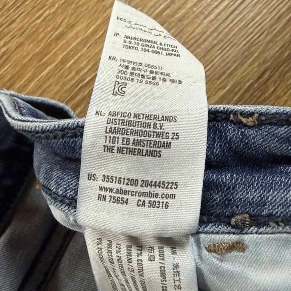 Hollister Women's Mid-Rise Super Skinny Jeans Blue Stretch Size 1R W25 L28 - Picture 4 of 11